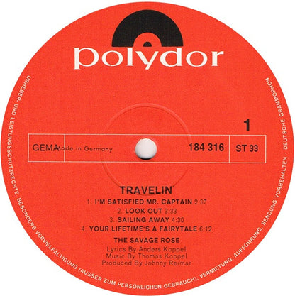 The Savage Rose* : Travelin' (LP, Album, Gat)
