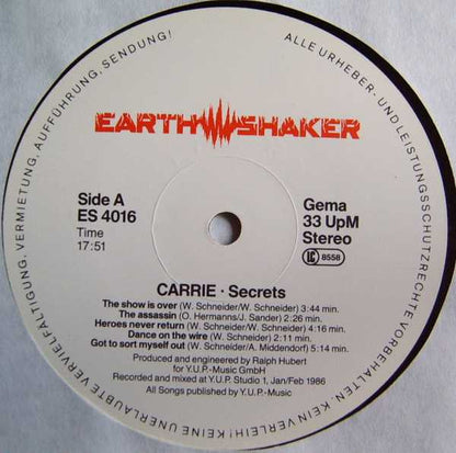 Carrie (10) : Secrets (LP, Album)