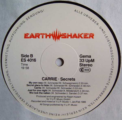 Carrie (10) : Secrets (LP, Album)