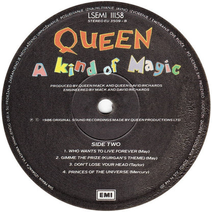 Queen : A Kind Of Magic (LP, Album, Gat)