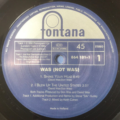 Was (Not Was) : Shake Your Head (12")