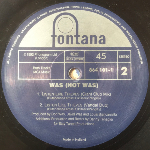 Was (Not Was) : Shake Your Head (12")