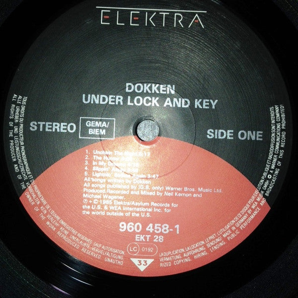 Dokken : Under Lock And Key (LP, Album)