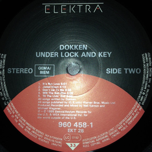 Dokken : Under Lock And Key (LP, Album)