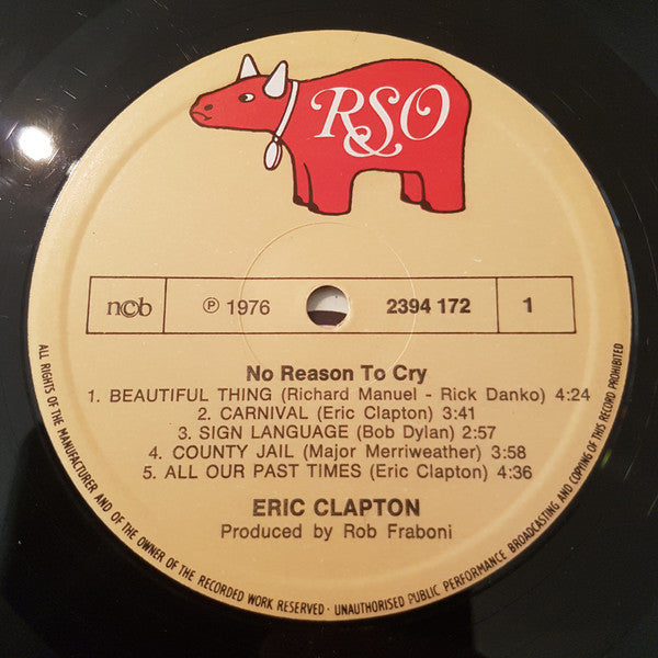 Eric Clapton : No Reason To Cry (LP, Album)