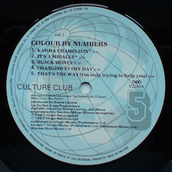 Culture Club : Colour By Numbers (LP, Album)
