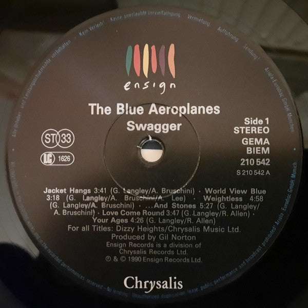 The Blue Aeroplanes : Swagger (LP, Album)