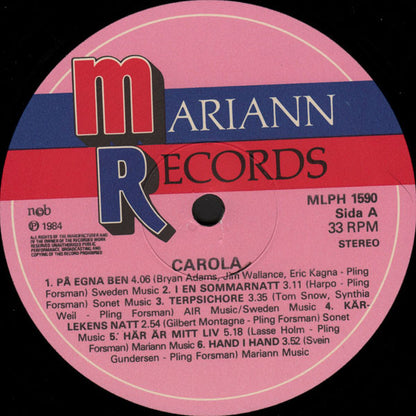 Carola (3) : På Egna Ben (LP, Album)