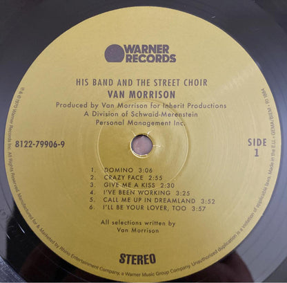 Van Morrison : His Band And The Street Choir (LP, Album, RE, RP, 180)