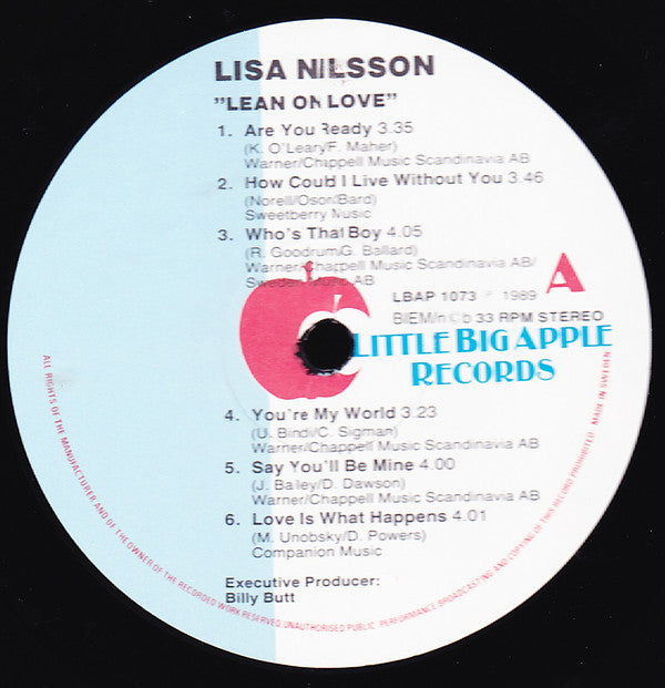 Lisa Nilsson : Lean On Love (LP)