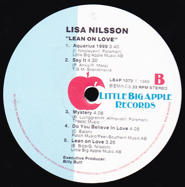 Lisa Nilsson : Lean On Love (LP)