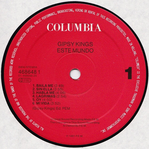 Gipsy Kings : Este Mundo (LP, Album)