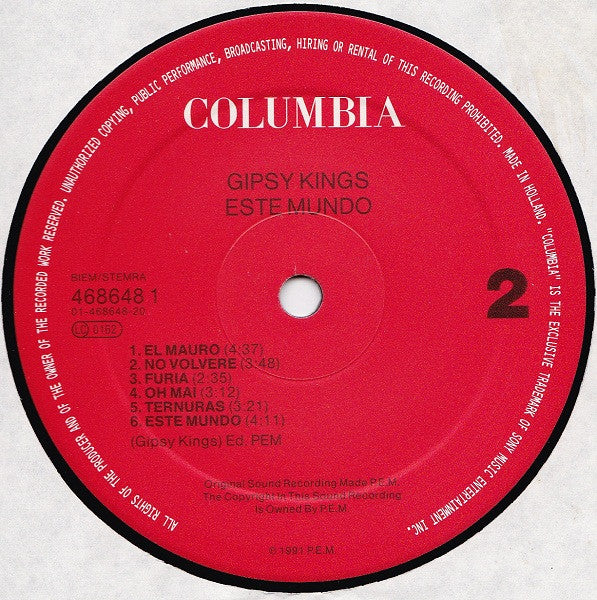 Gipsy Kings : Este Mundo (LP, Album)
