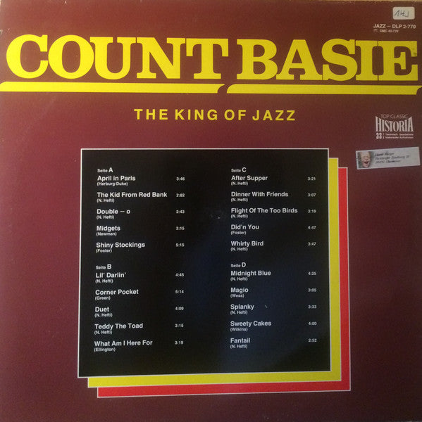 Count Basie : The King Of Jazz (2xLP, Comp)
