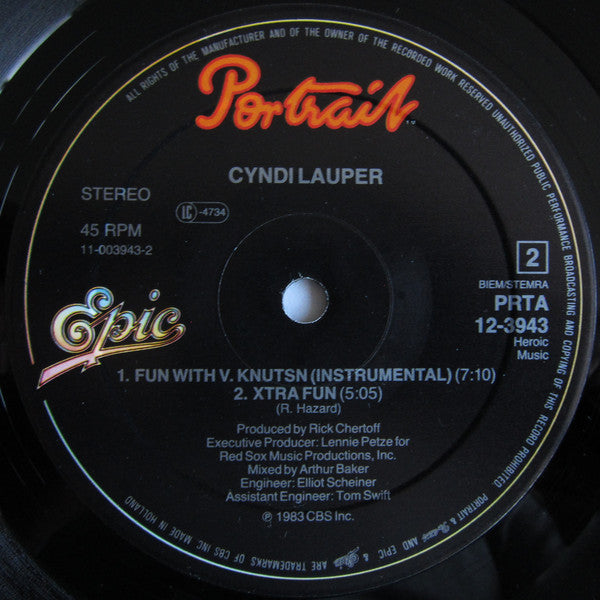 Cyndi Lauper : Girls Just Want To Have Fun (Extended Version) (12", Maxi)