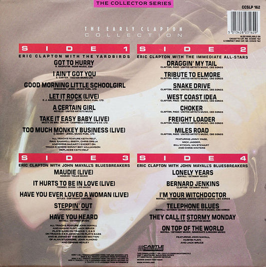 Eric Clapton : The Early Clapton Collection (2xLP, Comp)