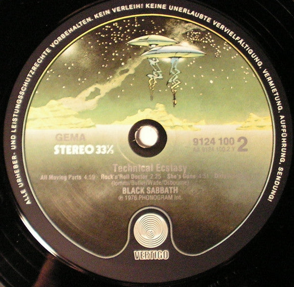 Black Sabbath : Technical Ecstasy (LP, Album, RE)