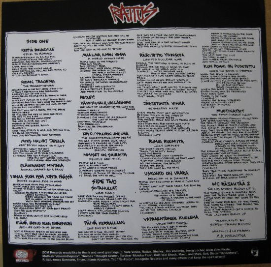 Rattus : Rattus (LP, Album, RE, RM)