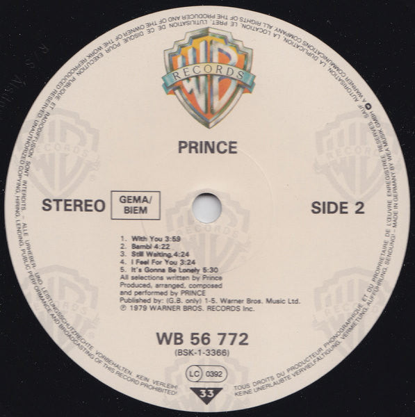 Prince : Prince (LP, Album, RE)