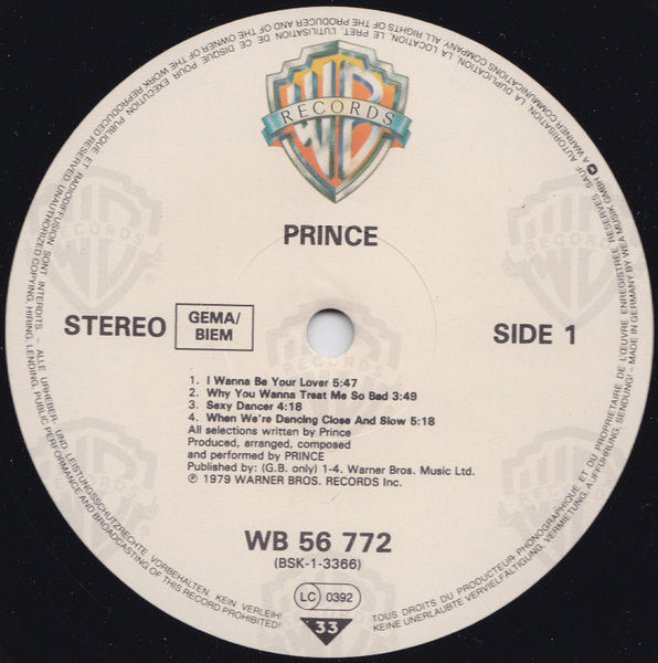 Prince : Prince (LP, Album, RE)