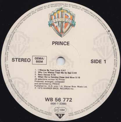 Prince : Prince (LP, Album, RE)