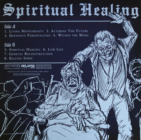 Death (2) : Spiritual Healing (LP, Album, RE, RM, RP, Blu)