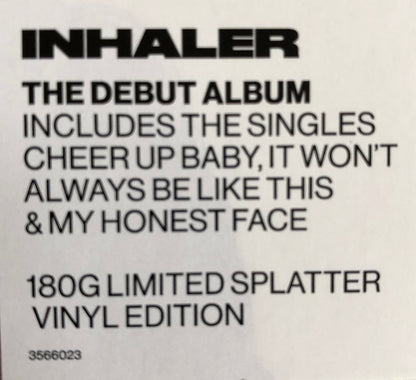Inhaler (12) : It Won’t Always Be Like This (LP, Album, Ltd, Cle)