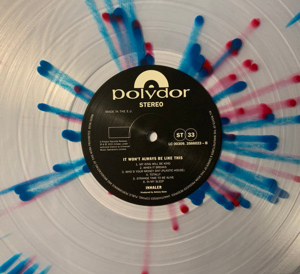 Inhaler (12) : It Won’t Always Be Like This (LP, Album, Ltd, Cle)