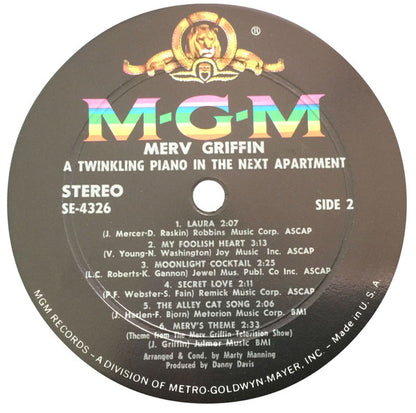 Merv Griffin : A Tinkling Piano In The Next Apartment (LP, Album)
