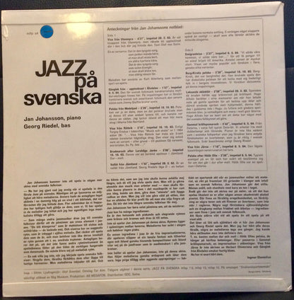 Jan Johansson : Jazz På Svenska (LP, Album)