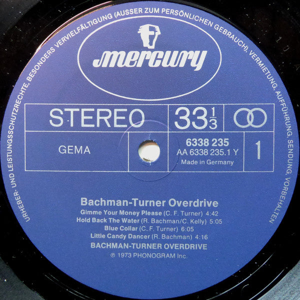 Bachman-Turner Overdrive : Bachman-Turner Overdrive (LP, Album, Gat)