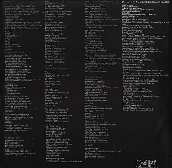 Meat Loaf : Bad Attitude (LP, Album)