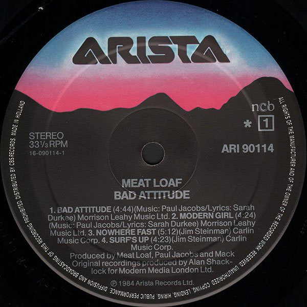 Meat Loaf : Bad Attitude (LP, Album)