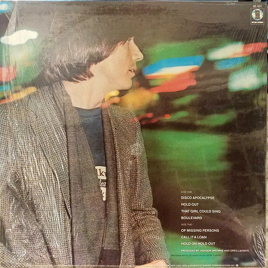 Jackson Browne : Hold Out (LP, Album, Club, San)