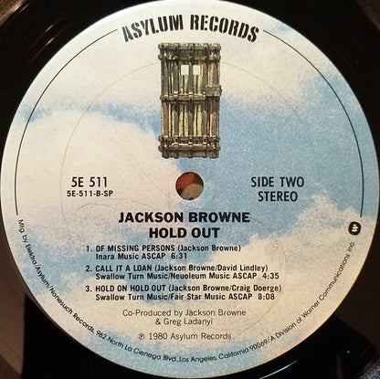 Jackson Browne : Hold Out (LP, Album, Club, San)