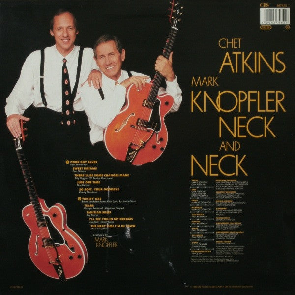 Chet Atkins And Mark Knopfler : Neck And Neck (LP, Album)