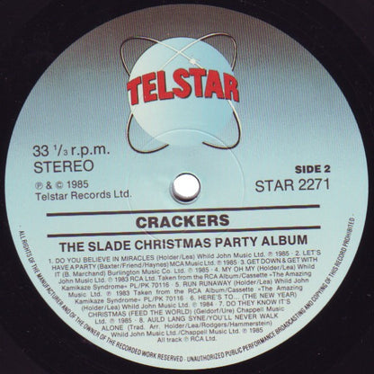 Slade : Crackers - The Slade Christmas Party Album (LP, Album, Comp, M/Print)