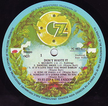 Jo Jo Zep and the Falcons : Don't Waste It (LP, Album)