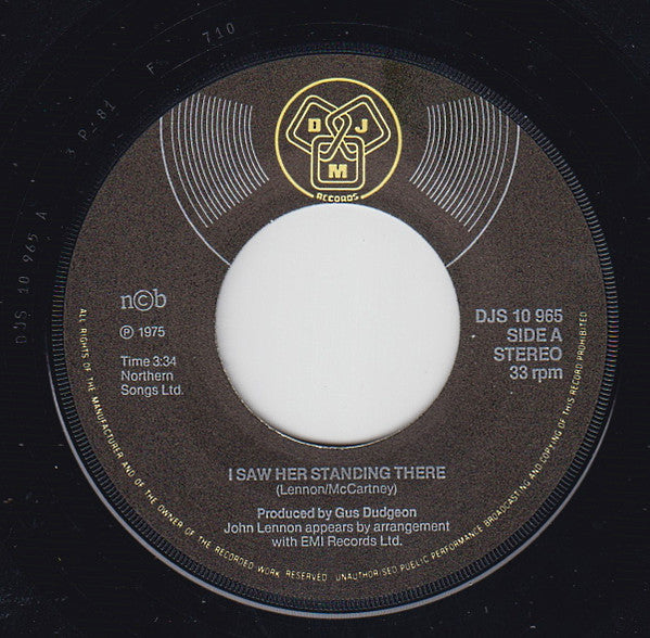 Elton John Band Featuring John Lennon And Muscle Shoals Horns : 28th November 1974... (7")