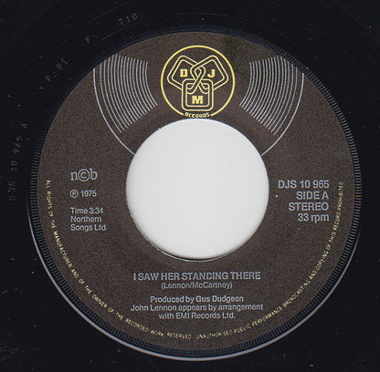Elton John Band Featuring John Lennon And Muscle Shoals Horns : 28th November 1974... (7")