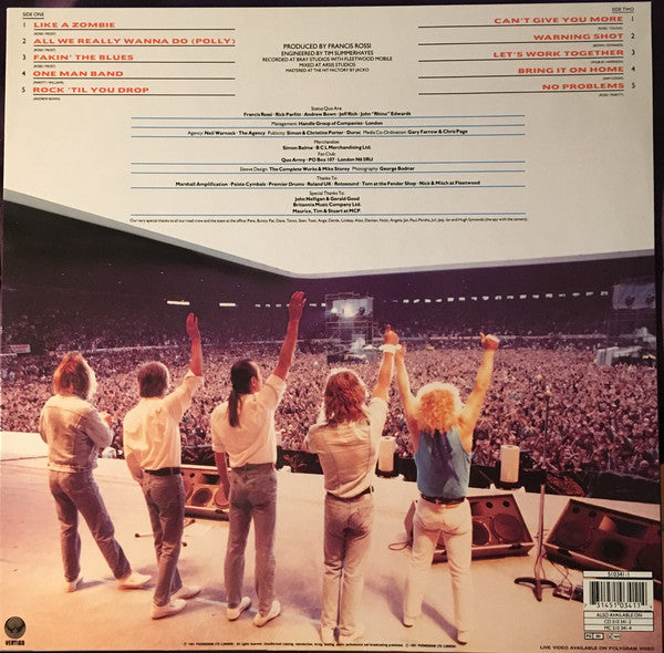 Status Quo : Rock 'Til You Drop (LP, Album)