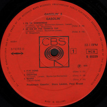 Gasolin' : Gasolin' 2 (LP, Album, RE, Ora)