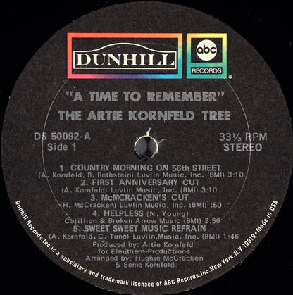 The Artie Kornfeld Tree : A Time To Remember! (LP, Album)