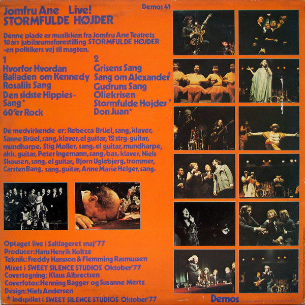 Jomfru Ane* : Stormfulde Højder (Live!) (LP, Album)