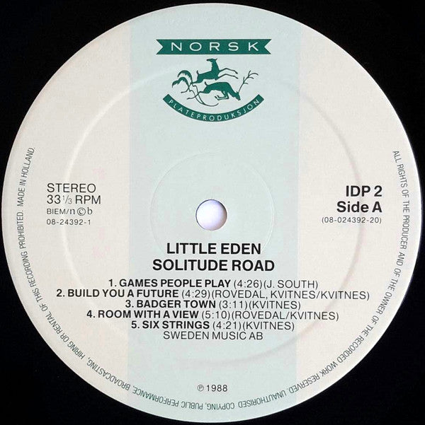 Little Eden : Solitude Road (LP, Album)