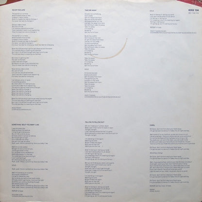 Status Quo : Never Too Late (LP, Album)