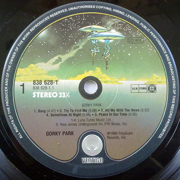 Gorky Park = Парк Горького* : Gorky Park = Парк Горького (LP, Album)