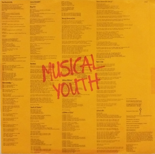Musical Youth : The Youth Of Today (LP, Album)