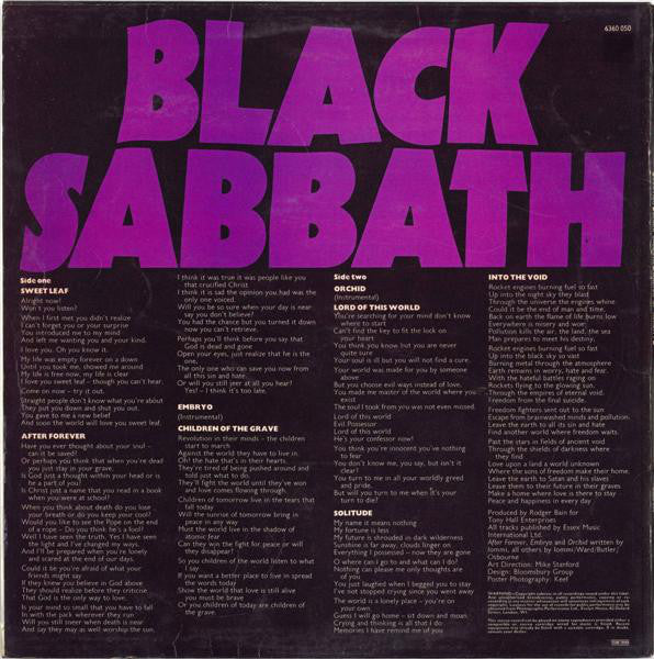 Black Sabbath : Master Of Reality (LP, Album)