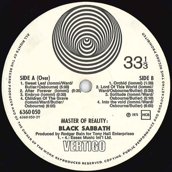 Black Sabbath : Master Of Reality (LP, Album)